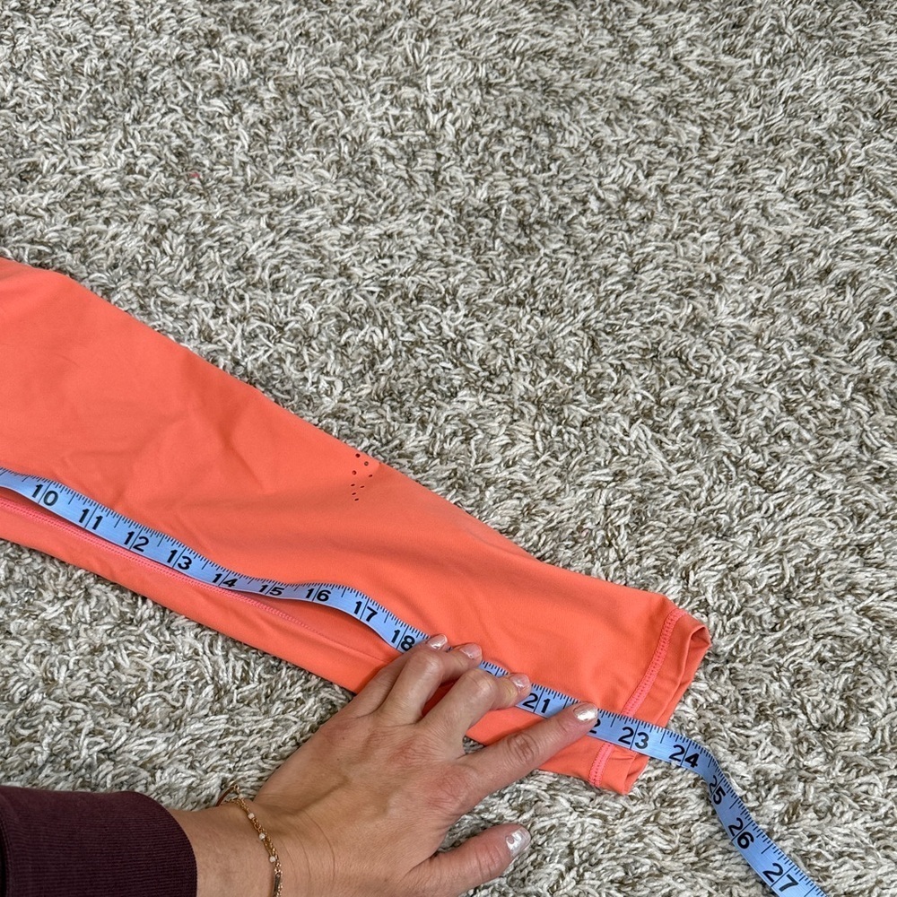 Zyia Active Legging Sport Moon Cut Out Bright Coral size 6-8 - Picture 13 of 15